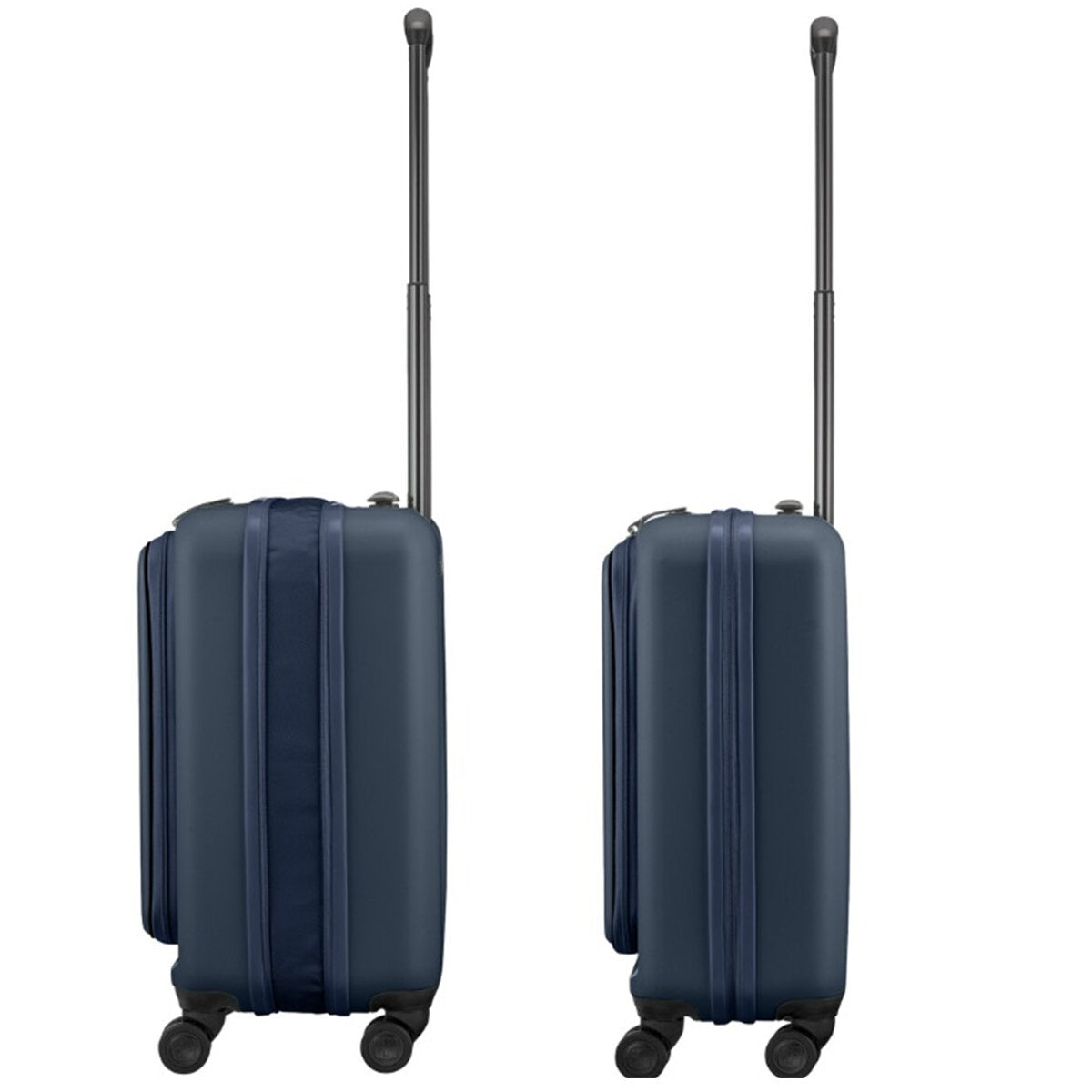 Wenger Skyon 2 Piece Luggage Set, Navy Blue, Hard Side, USB Port, 35L/45L & 103L/120L