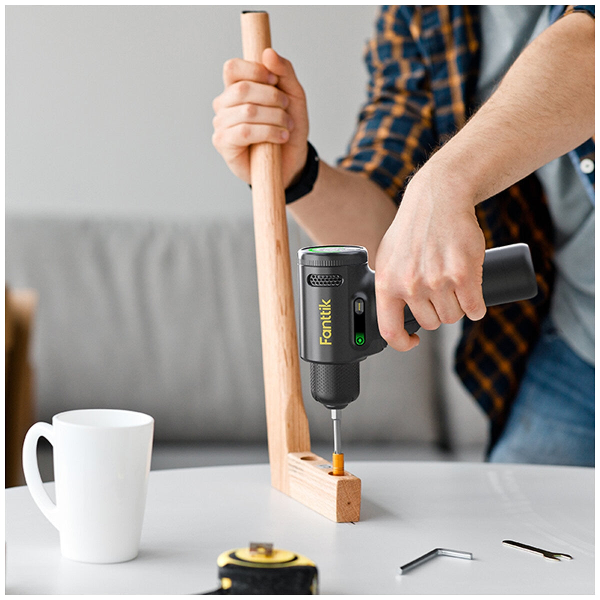 Fanttik Z100 Apex Cordless Brushless Electric Drill, 30 N.m Torque, 2500mAh Battery - SuperSaverAU - view 8