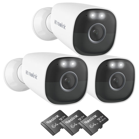Reolink Argus ECO Ultra 4K Wi-Fi Battery Camera 3 Pack with Solar Panel - SuperSaverAU - view 1
