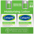 Cetaphil Moisturising Lotion 2 x 1L - Soothes Dry & Sensitive Skin, Non-Greasy - SuperSaverAU - view 1