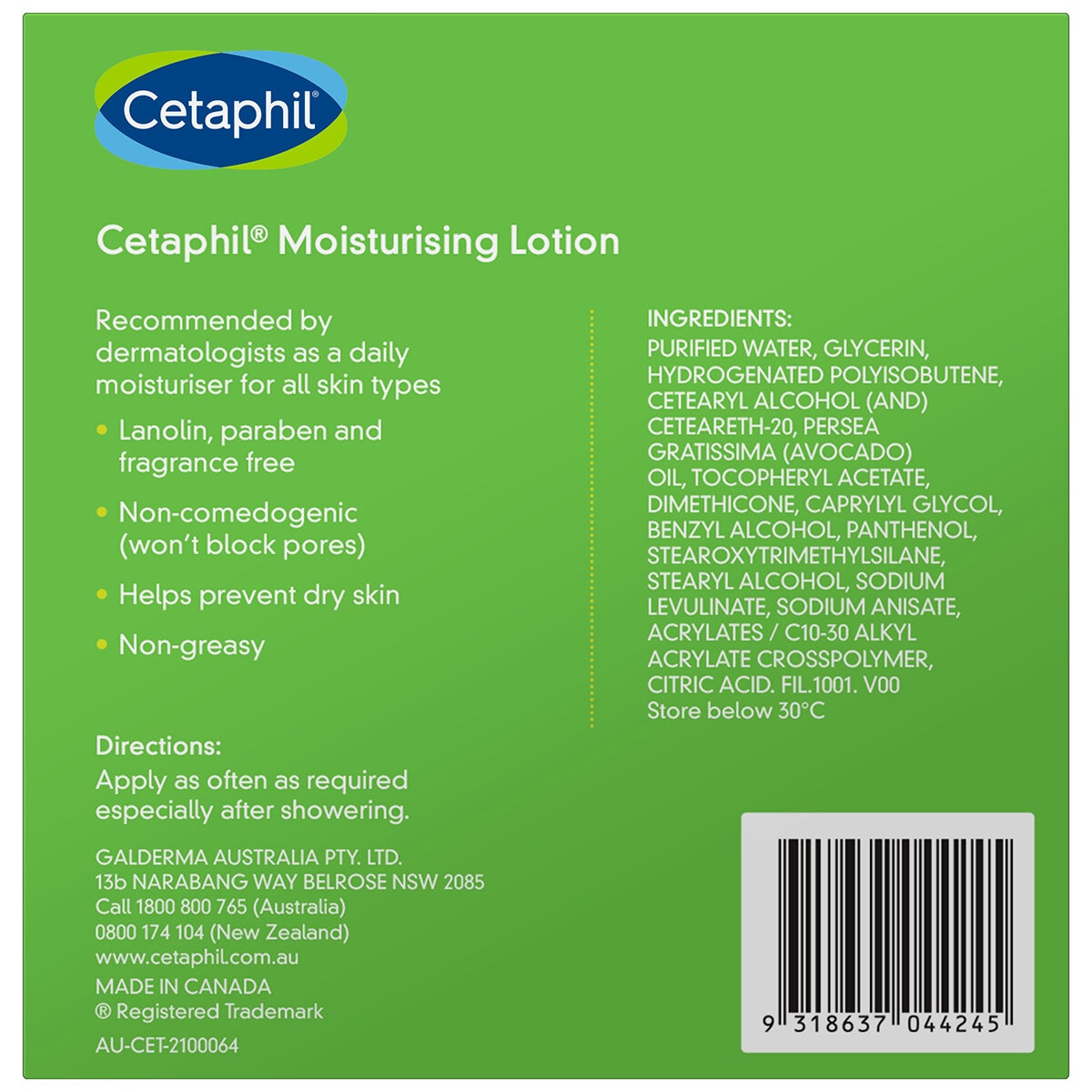Cetaphil Moisturising Lotion 2 x 1L - Soothes Dry & Sensitive Skin, Non-Greasy - SuperSaverAU - view 2