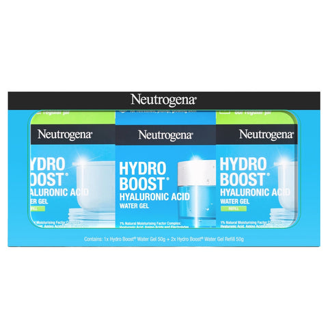 Neutrogena Hydro Boost Hyaluronic Acid Water Gel Refill 1 x 50g + 2 x 50g - SuperSaverAU - view 1