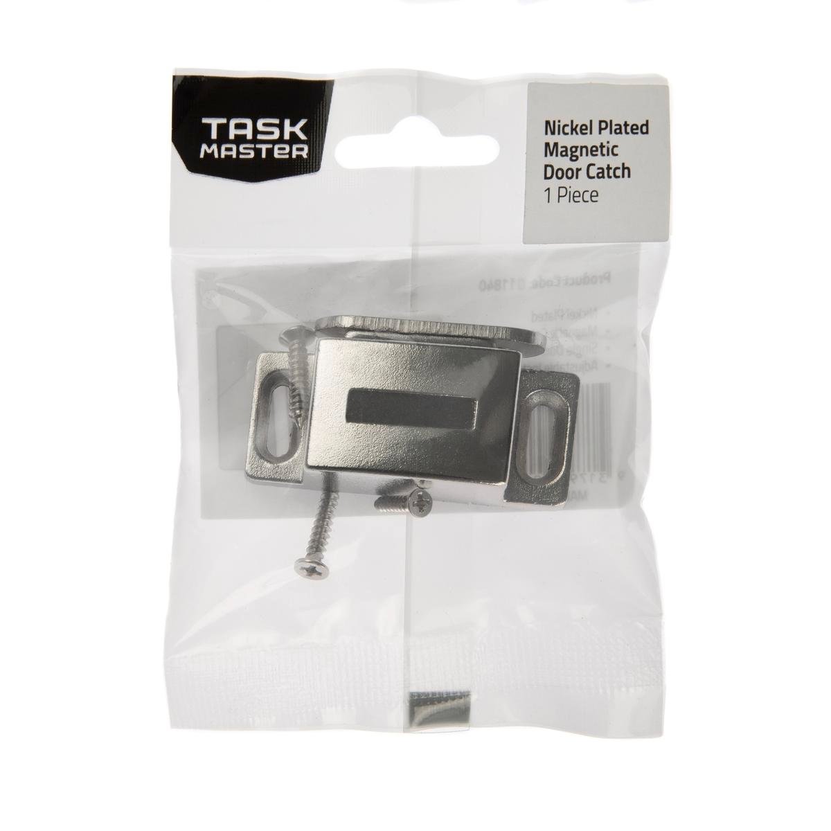 Taskmaster Magnetic Door Catch - 48mm - Zinc Plated - Self Aligned - SuperSaverAU - view 1