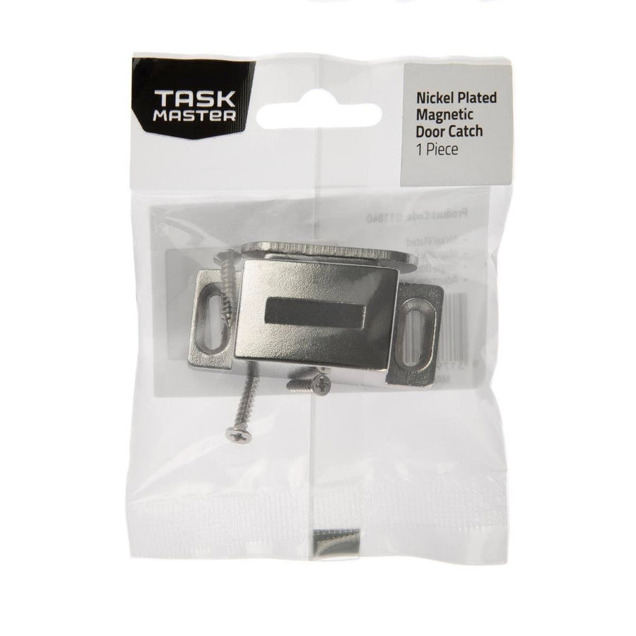 Taskmaster Magnetic Door Catch - 48mm - Zinc Plated - Self Aligned - SuperSaverAU - view 1