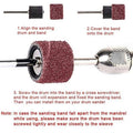 384 Piece Drum Sanding Kit for Rotary Tools, Aluminium Oxide Sanding Bands - view 5
