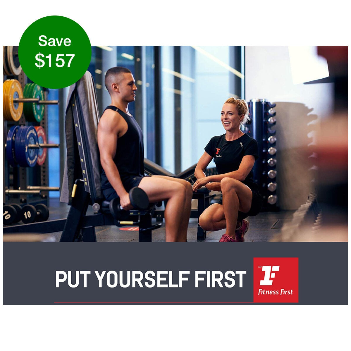 Fitness First 6 Month Platinum Membership - 24/7 Access, 45+ Clubs, PT Session Included