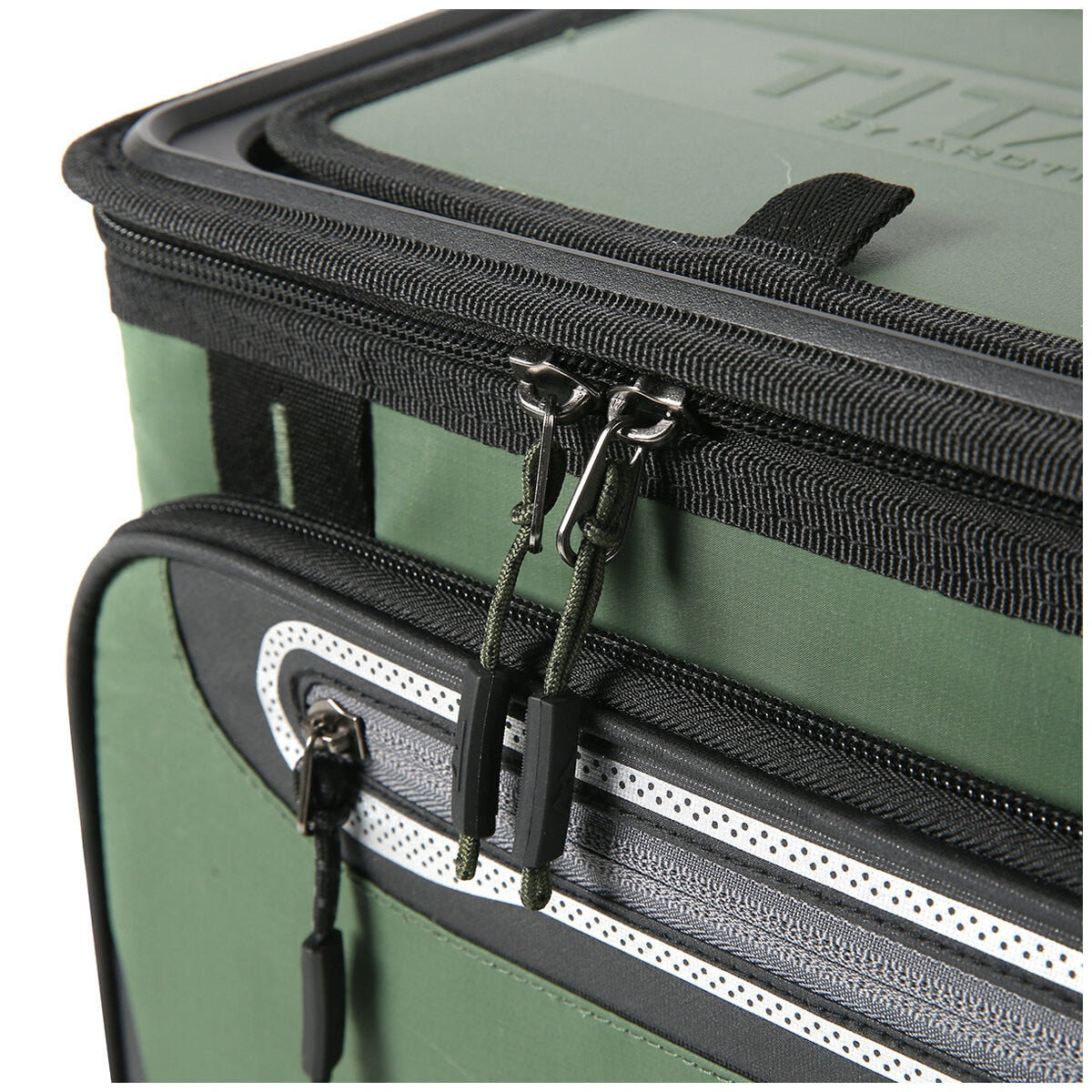 Titan 40 Can Collapsible Cooler Green with TableTop, Insulated Compartment, & Bottle Opener - SuperSaverAU - view 10