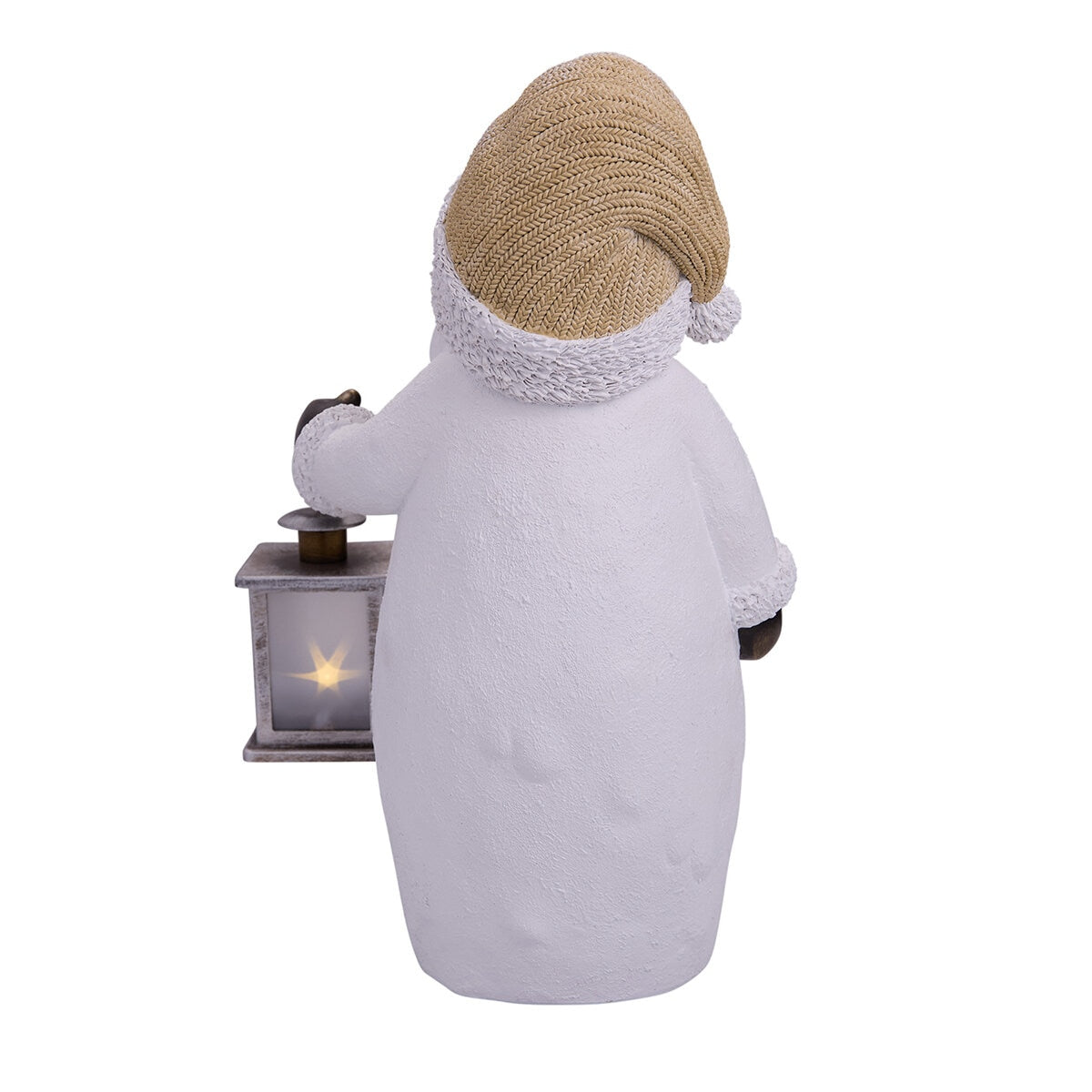 Holiday Figures With Lantern Santa, Moose & Snowman, LED Timer, 235x374mm