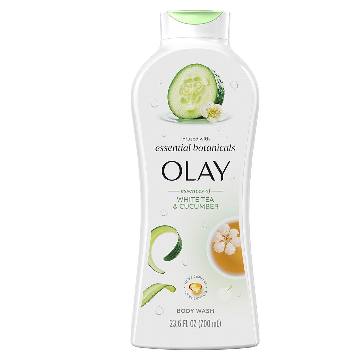Olay Essentials Botanicals Body Wash 3 x 700ml - Moisturising, Long-Lasting Fragrance - SuperSaverAU - view 2