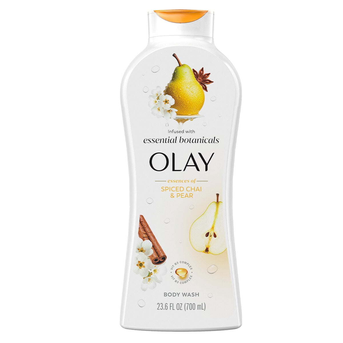 Olay Essentials Botanicals Body Wash 3 x 700ml - Moisturising, Long-Lasting Fragrance - SuperSaverAU - view 3