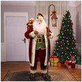 Singing Christmas Santa Decoration 1800mm, Motion Activated with Head Movement and Timer