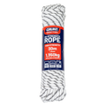 Grunt 8mm x 30m High Strength Rope, White with Black Trace, Polyester, 1350kg Break Strength
