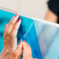 Edge Acrylic Mirror 300 x 300mm Square Self Adhesive Shatter Proof