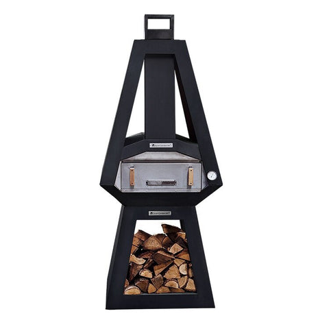 Quan Garden Art Wood-Fired Pizza Oven - 400°C Temperature Range, 66cm Internal Cooking - 5907771391151