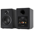 Victrola Tempo Bookshelf Speakers Black - Bluetooth 5.4, RCA, USB-C, 155x190x225mm - SuperSaverAU - view 2