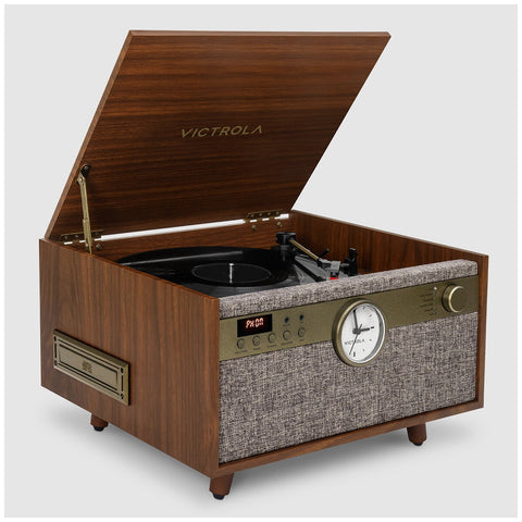 Victrola Century Signature+ 6 In 1 Wood Record Player, Walnut, Bluetooth, 3-Speed - SuperSaverAU - view 2