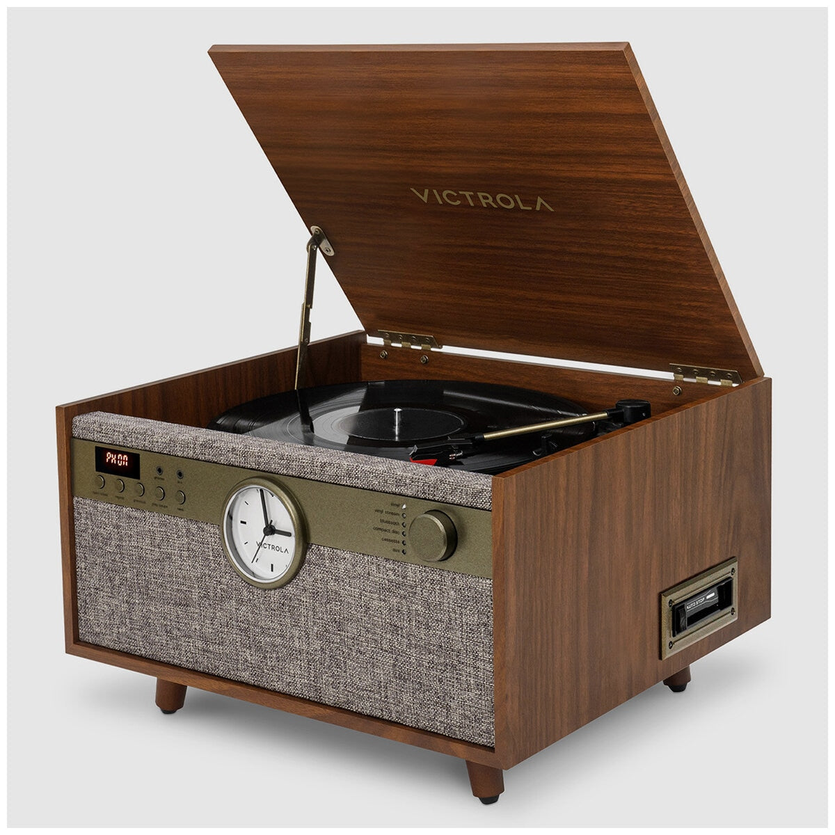 Victrola Century Signature+ 6 In 1 Wood Record Player, Walnut, Bluetooth, 3-Speed - SuperSaverAU - view 4