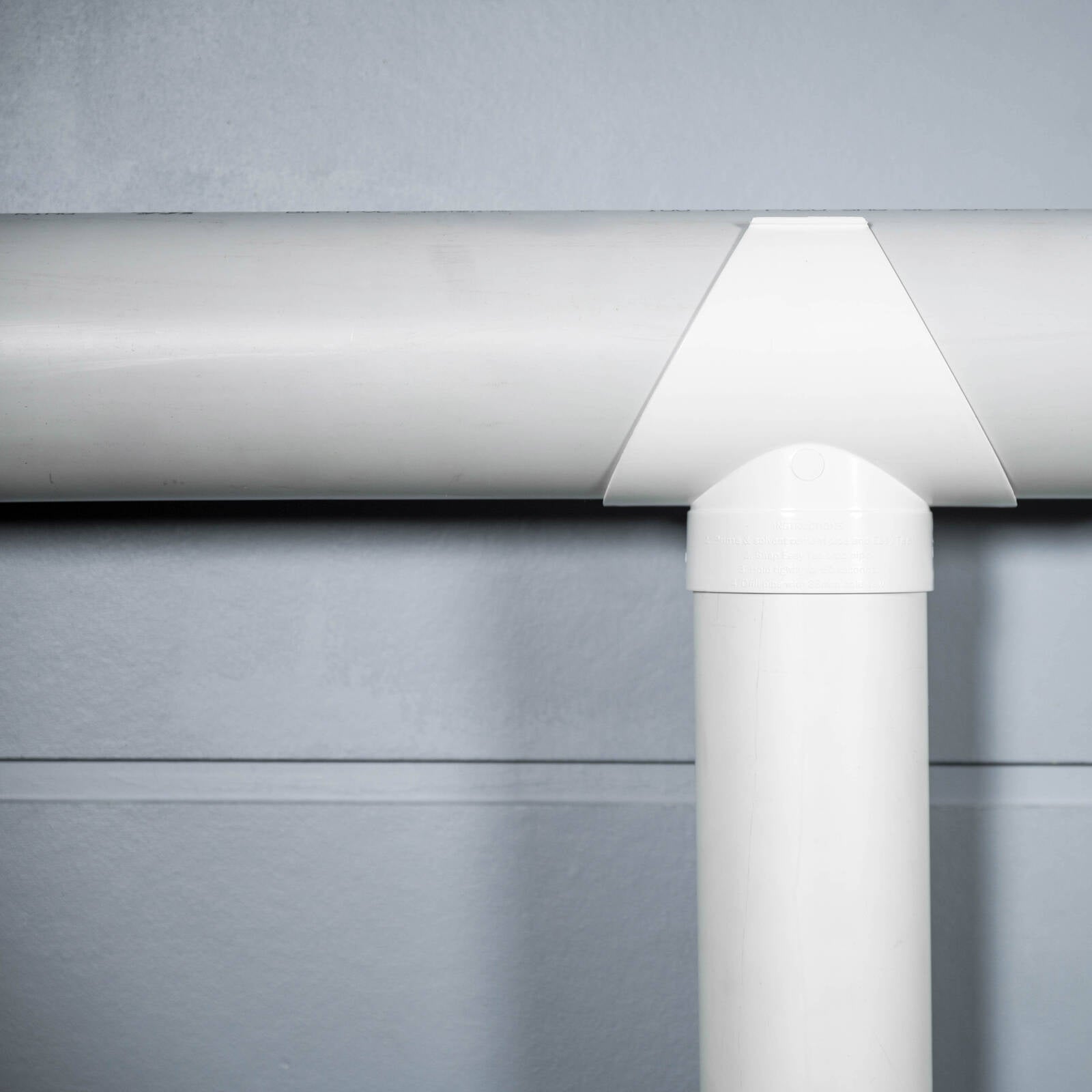 Rain Harvesting 90 x 90mm Easy Tee Junction UPVC White Access Port