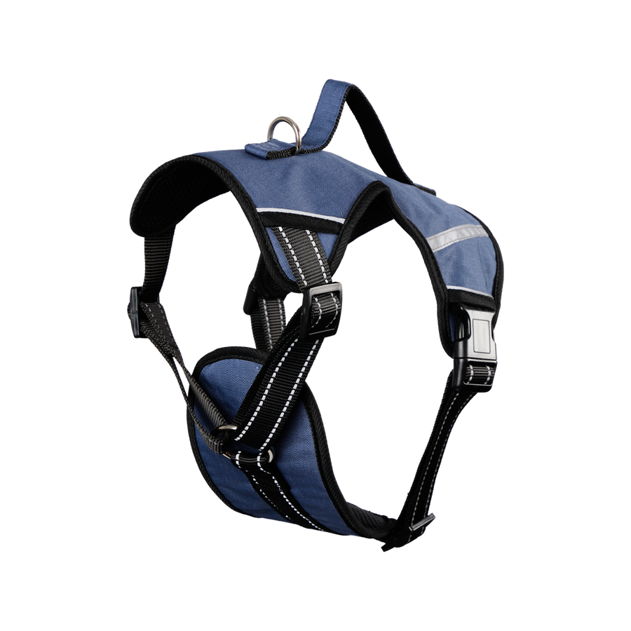 Happy Tails Large Explorer Dog Harness - Adjustable 69cm to 81cm - Reflective Stripes - Soft Grip Handle - Extra Thick Padding - SuperSaverAU - view 1