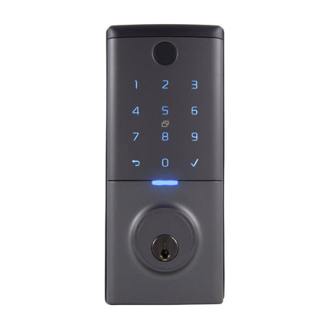 Gainsborough Graphite Mode Smart Deadbolt - RFID & Fingerprint Access - 115mm x 230mm x 310mm - Weather Resistant - SuperSaverAU - view 1