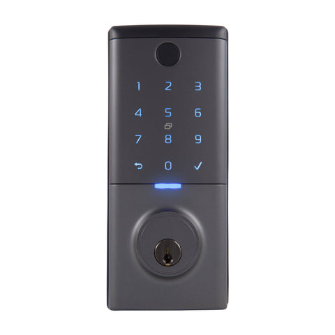 Gainsborough Mode Smart Deadbolt, Graphite Zinc Alloy, App Controlled & Waterproof