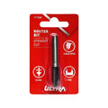 Ultra 6.4 x 8mm Straight Router Bit - Tungsten Carbide Tipped, 1/4" Shaft