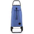 Rolser I-Max Tweed 2-Wheel Folding Trolley - Hook, Double Internal Pockets, Blue - R-IMX384-1026