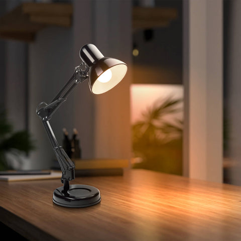 Brilliant Flexi Lloyd XL Black E27 Desk Lamp with Adjustable Head 20986/06
