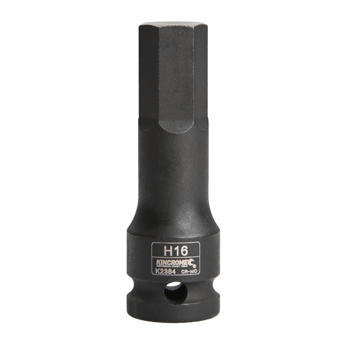Kincrome 16mm Hex Impact Socket 1/2 Drive Cr-Mo Rust Resistant - SuperSaverAU - view 1