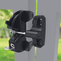 LokkLatch General Purpose Gate Latch, Black, Key Lockable, Exterior