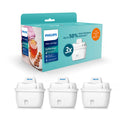Philips Micro X-Clean Softening+ Water Station & Jug Filter 3 Pack AWP230P3/79 - 100L, White