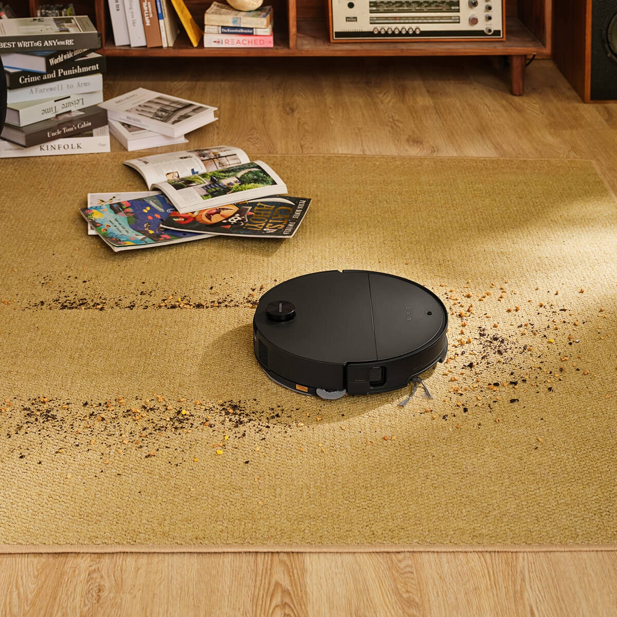 Roborock Saros 10 Robotic Vacuum Cleaner - RetractSense Navigation - VibraRise 4.0 Mopping - RR-S1052-03-BLK
