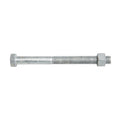Zenith M12 x 130mm Hot Dip Galvanised Hex Head Bolts & Nuts - 12 Pack