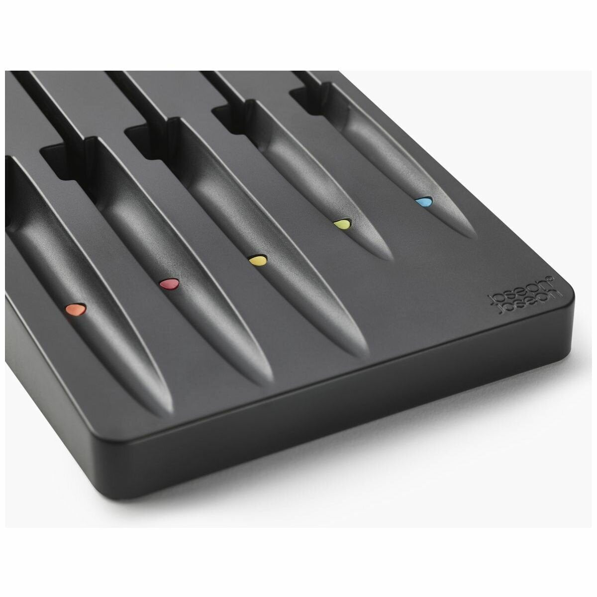 Joseph Joseph Elevate Knife Set - Five Japanese Stainless Steel Knives and In-Drawer Tray - 10545