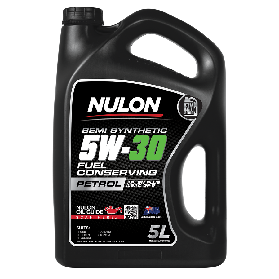 Nulon Semi Synthetic 5W-30 Fuel Conserving Engine Oil 5L for Petrol Cars