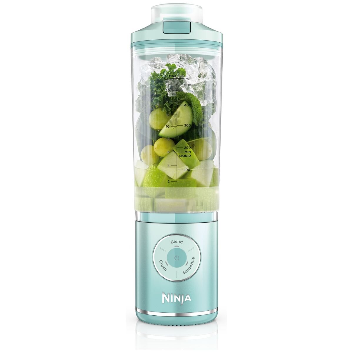 Ninja Blast Max Portable Blender 650ml - Mint Sea Glass - Cordless Auto IQ Programs - BC251MT