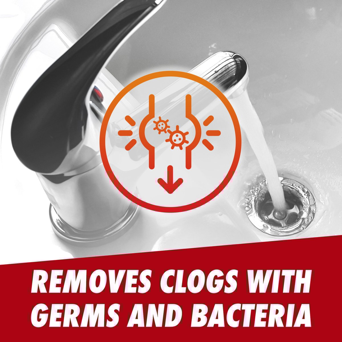 Drano Drain Cleaner Max Gel Liquid 1.2L - Effective on Tough Clogs