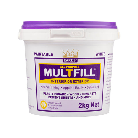 Earl's MulTfill 2kg White Water-Based Ready To Use Filler