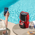Ozito 18V Cordless Bluetooth Radio PXBRDS 018 - Compact Portable Speaker - Digital Tuning - Phone Storage Holder - SuperSaverAU - view 3
