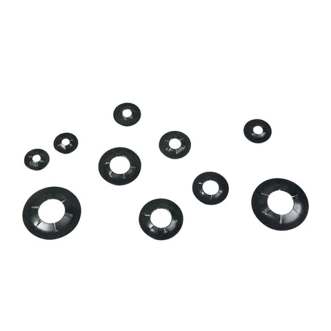 Pinnacle Shaft Rings - 4mm to 12mm - Metal - Black - 12 Pack - SuperSaverAU - view 1