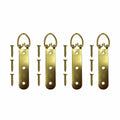 Everhang Picture Hanging D Ring - 25kg - Brass Plated - Heavy Duty - 4 Pack - SuperSaverAU - view 1