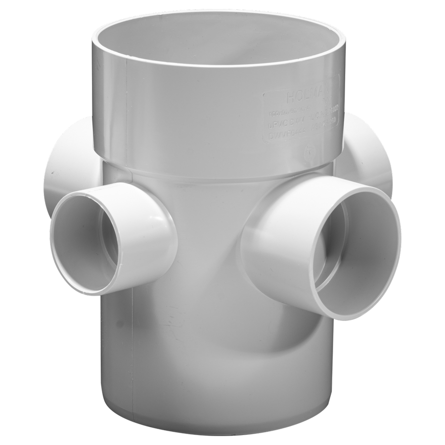 Holman Riser Junction 100x50mm UPVC Sewer Vent 88 Degree Durable - SuperSaverAU - view 1