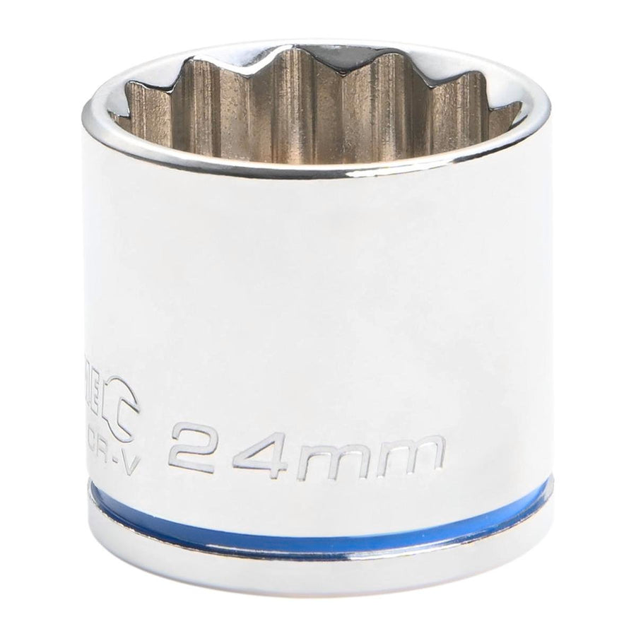 Kincrome 24mm 3/8 Drive Socket - Chrome Vanadium Steel - Rust Resistant - SuperSaverAU - view 1