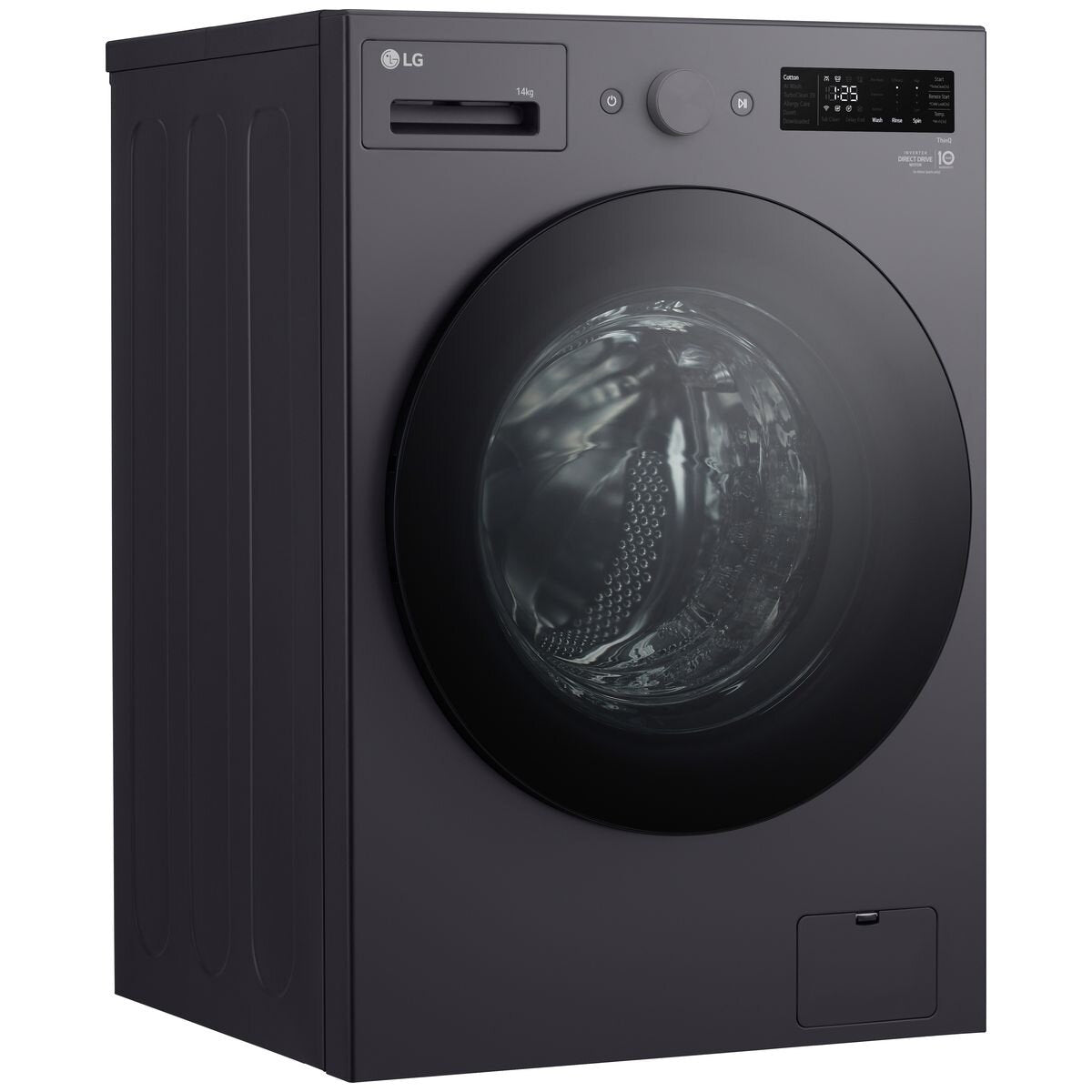 LG 14kg Front Load Washing Machine - XL Series, TurboClean 360, Matte Graphite - WXLS-1014GX