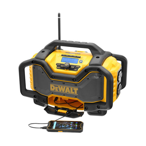 DeWALT 54V/18V FlexVolt Bluetooth Jobsite Radio with Charger - FM, Weather Resistant DCR027-XE