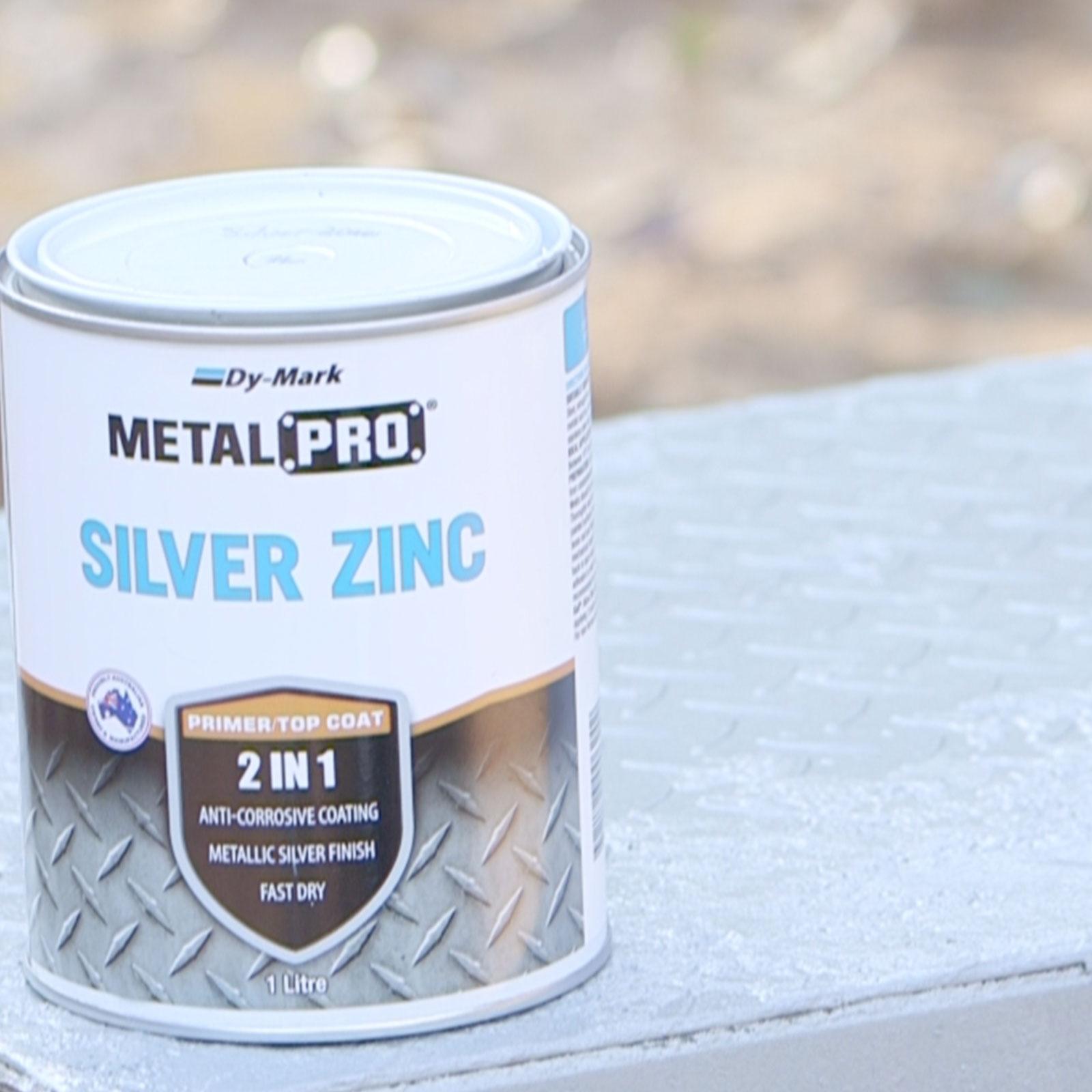 Dy-Mark 250ml Silver Zinc MetalPro Metal Paint