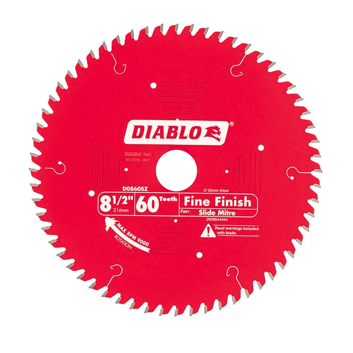 Diablo 216mm Fine Finish Circular Saw Blade - 60 Teeth - Red - SuperSaverAU - view 1