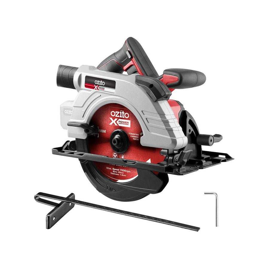 Ozito PXC Brushless Circular Saw - 18V - 184mm - Adjustable Depth - Red/Black - SuperSaverAU - view 1