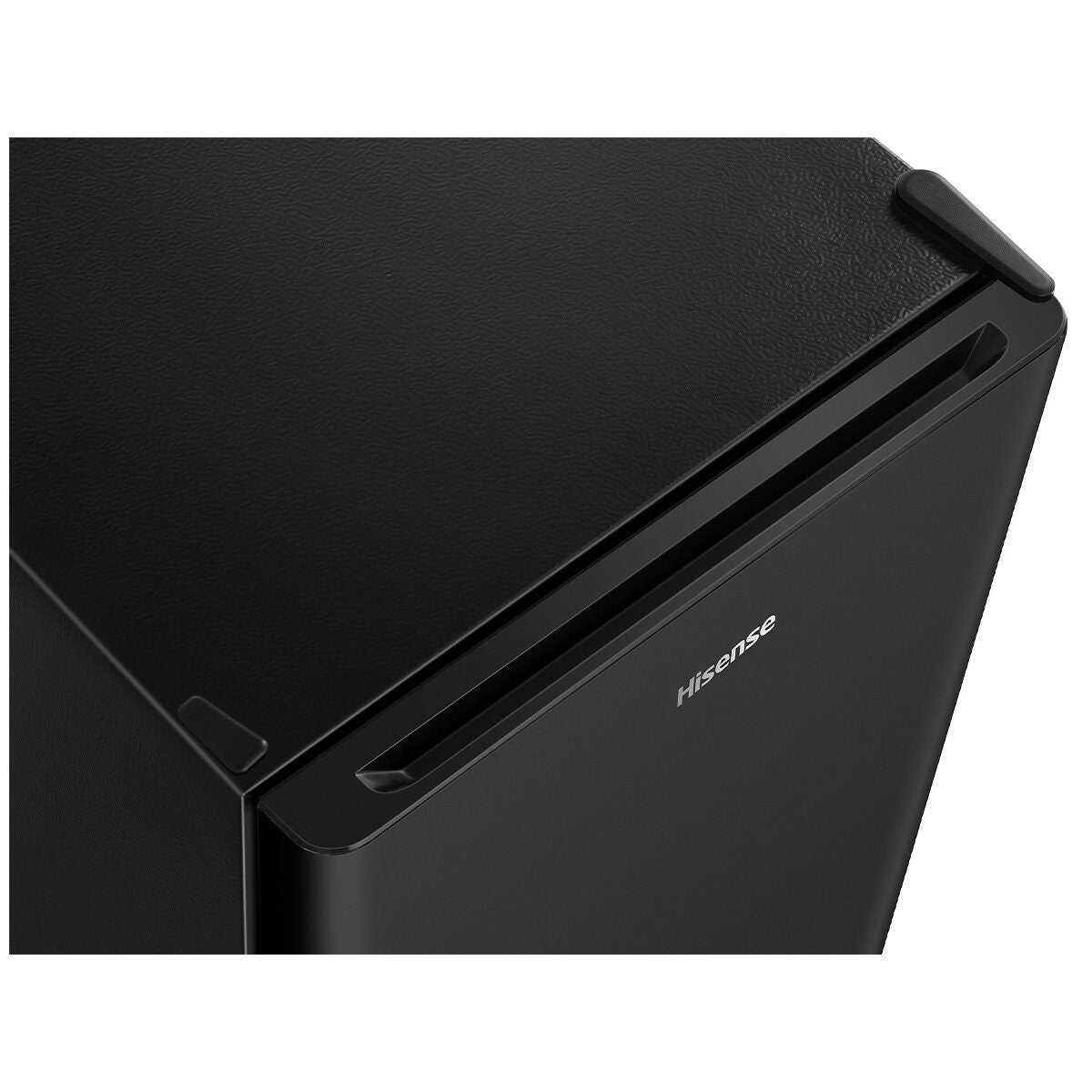 Hisense 124L bar fridge - black, Fresh Zone, large crisper, LED light, reversible door - HRBF126B