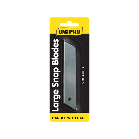 UNi-PRO Snap Blade Replacement Blades - 5 Pack - Steel - Super Sharp - SuperSaverAU - view 1